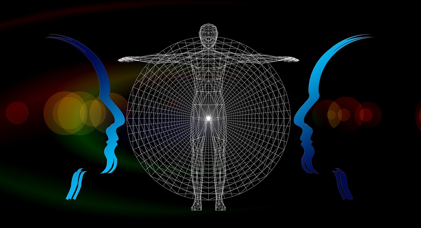 Illustration: Reinkarnation und Hypnose wirken zusammen im Unterbewusstsein.